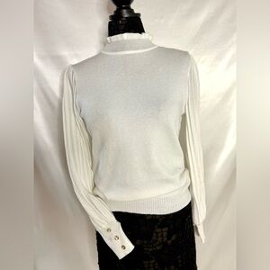 Nanette Lepore White sparkling Sweater/Blouse